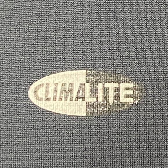 Adidas Climalite Gray & Blue Long Sleeve Three Stripe Workout Shirt Sweatshirt L - Picture 6 of 10